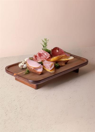 The Mia Natura Akasya Ayaklı Servis 38x21x6 cm