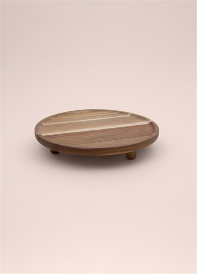 The Mia Natura Akasya Ayaklı Servis 32 cm