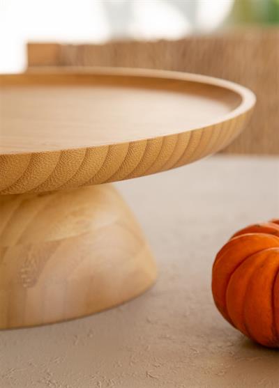 The Mia Natura Bambu Ayaklı Servis 28x10 cm