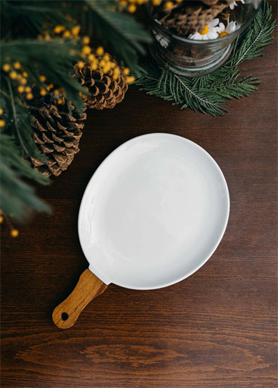 The Mia Woody Porselen Servis 34x21 cm