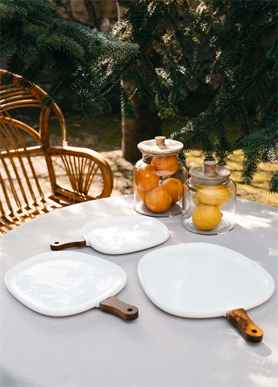 The Mia Woody Porselen Servis 38x25 cm