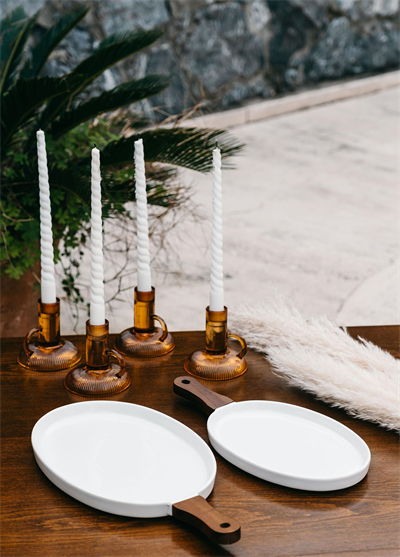 The Mia Woody Porselen Servis 36x17 cm