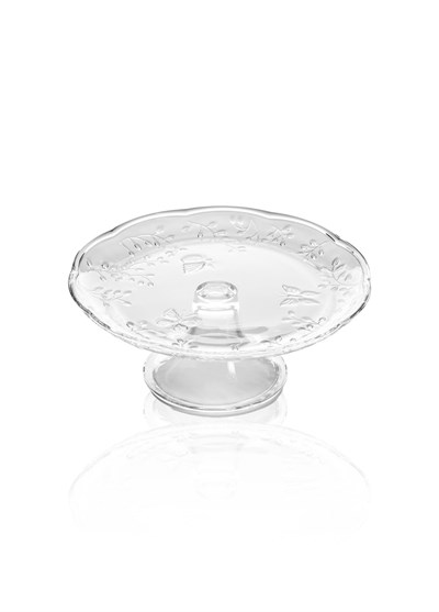 The Mia Ayaklı Cam Sunum Tabağı 27x27x11 cm CAM0499