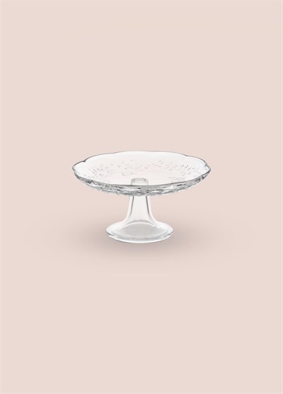 The Mia Ayaklı Cam Sunum Tabağı 20x10 cm CAM0500
