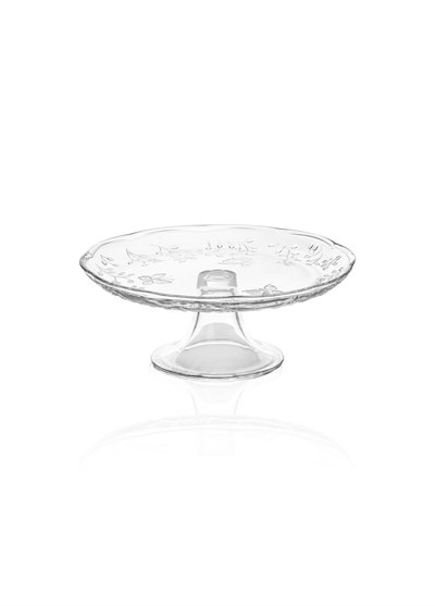 The Mia Ayaklı Cam Sunum Tabağı 27x27x11 cm CAM0499
