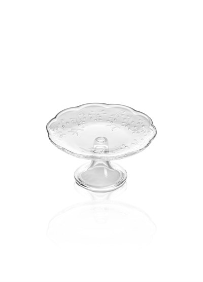 The Mia Ayaklı Cam Sunum Tabağı 20x10 cm CAM0500