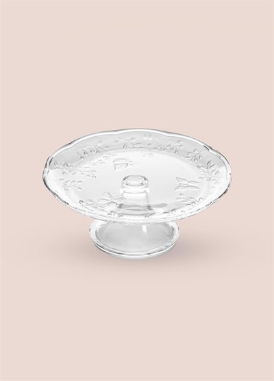 The Mia Ayaklı Cam Sunum Tabağı 27x27x11 cm CAM0499