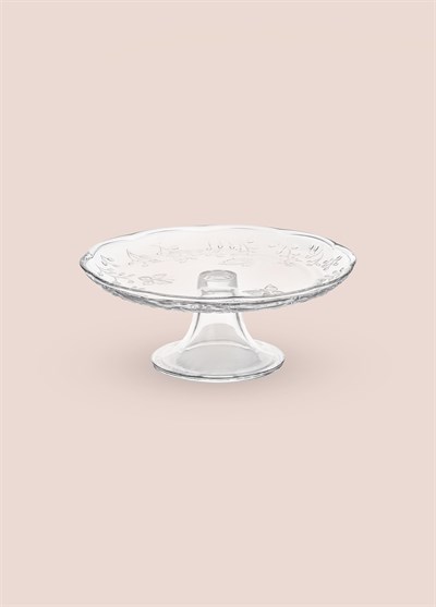 The Mia Ayaklı Cam Sunum Tabağı 27x27x11 cm CAM0499