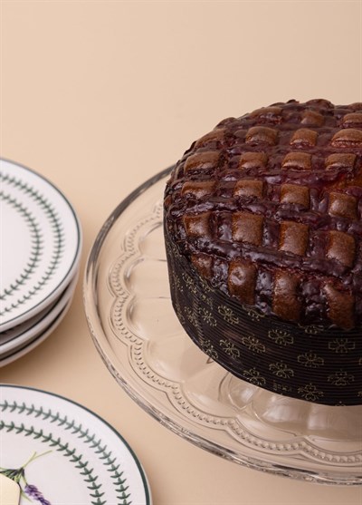 The Mia Ayaklı Pasta Kek Sunum Tabağı 30x9 cm CAM0494