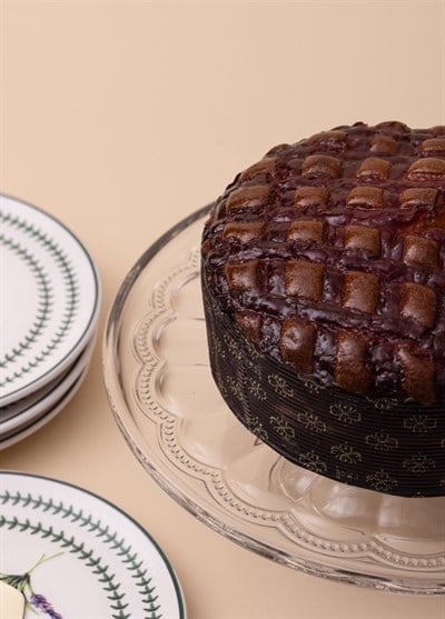 The Mia Ayaklı Pasta Kek Sunum Tabağı 30x9 cm CAM0494