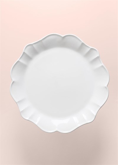 The Mia Grande Pasta Kek Standı Beyaz 32x12 cm GRD0011