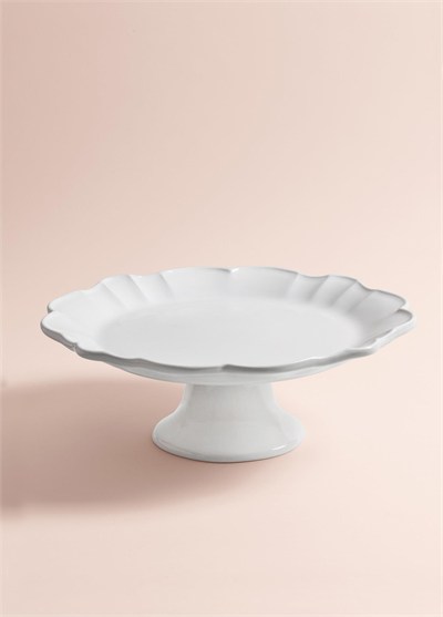 The Mia Grande Pasta Kek Standı Beyaz 32x12 cm GRD0011