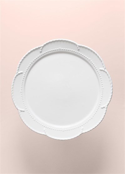 The Mia Grande Pasta Kek Standı Beyaz 31x12 cm GRD0014