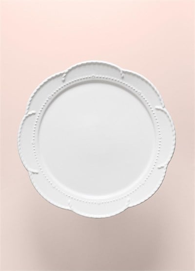 The Mia Grande Pasta Kek Standı Beyaz 31x12 cm GRD0014