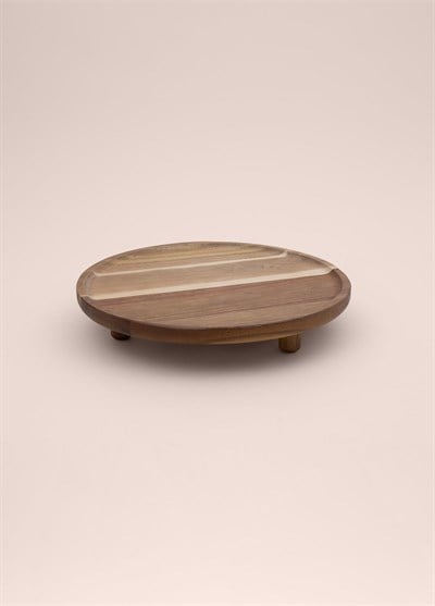 The Mia Natura Akasya Ayaklı Sunum Tahtası 32 cm