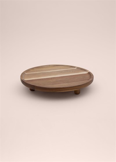 The Mia Natura Akasya Ayaklı Sunum Tahtası 32 cm