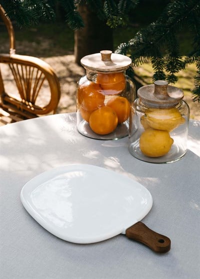 The Mia Woody Porselen Servis Tabağı 38x25 cm