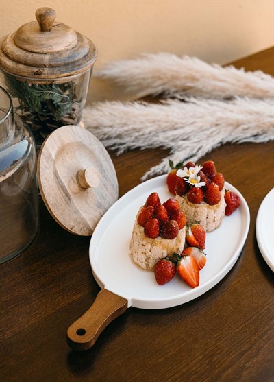 The Mia Woody Porselen Servis 40x20 cm