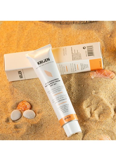 Krijen 30+ Spf Güneş Koruyucu Cıca Yüz Ve Vücut Kremi 50 Gr