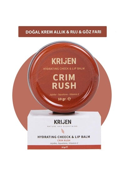 Krijen Crım Rush Kırmızı Renkli Dudak & Yanak Balmı