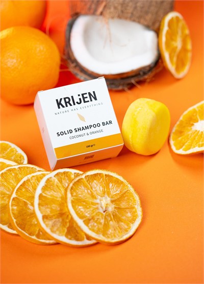 Krijen Hindistan Cevizi ve Portakal Katı Şampuan 100 Gr
