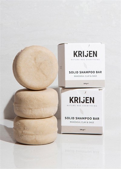 Krijen Rhassoul Kili ve Adaçayı Katı Şampuan 100 Gr