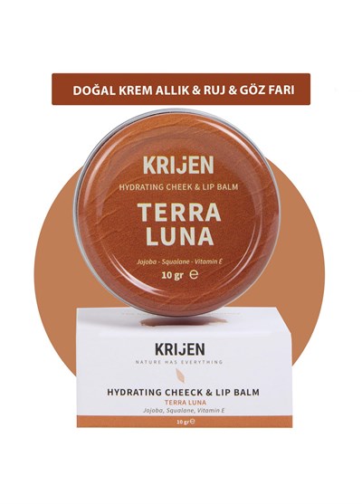Krijen Terra Luna Bronz Renkli Dudak & Yanak Balmı