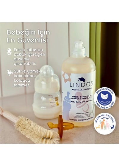 Lindos Emzik, Biberon ve Oyuncak Temizleyici 600ml