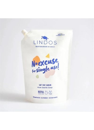 Lindos Saf Sıvı Kastil Sabun REFILL Lavanta 1200ml