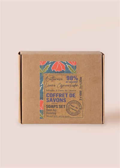 Mas du Roseau Beet Rosehip Ivy Soap Set Bitkisel Sabun Seti