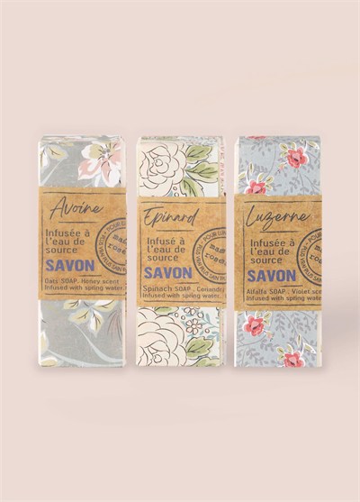 Mas du Roseau Oat Alfalfa Spinach Soap Set Bitkisel Sabun Seti
