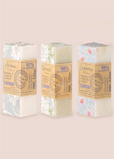 Mas du Roseau Oat Alfalfa Spinach Soap Set Bitkisel Sabun Seti