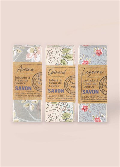 Mas du Roseau Oat Alfalfa Spinach Soap Set Bitkisel Sabun Seti