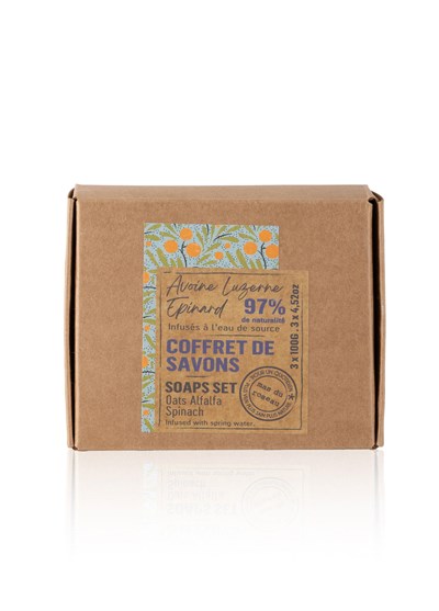 Mas du Roseau Oat Alfalfa Spinach Soap Set Bitkisel Sabun Seti