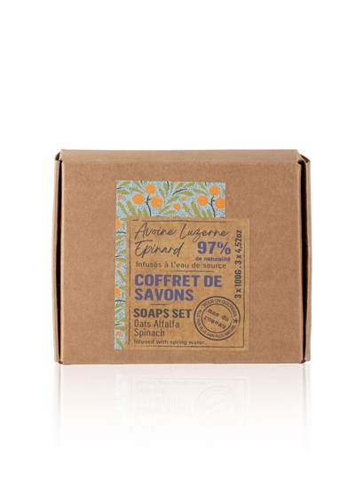 Mas du Roseau Oat Alfalfa Spinach Soap Set Bitkisel Sabun Seti