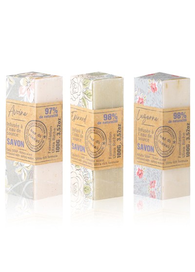 Mas du Roseau Oat Alfalfa Spinach Soap Set Bitkisel Sabun Seti