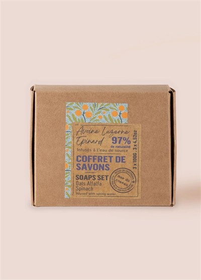 Mas du Roseau Oat Alfalfa Spinach Soap Set Bitkisel Sabun Seti