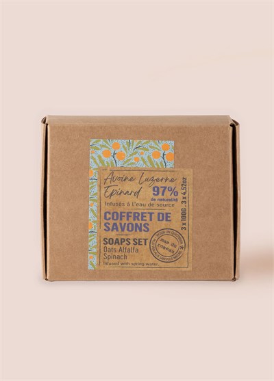 Mas du Roseau Oat Alfalfa Spinach Soap Set Bitkisel Sabun Seti