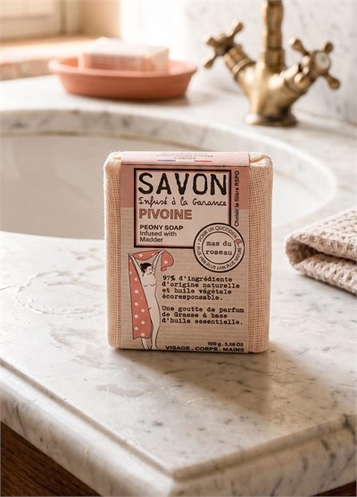 Mas du Roseau Peony Scented Herbal Soap | Şakayık Sabunu 100g