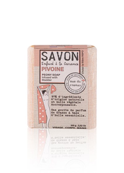 Mas du Roseau Peony Scented Herbal Soap | Şakayık Sabunu 100g
