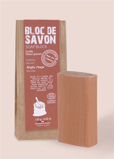 Mas du Roseau Red Clay Soap 130g  Kırmızı Kil Sabunu