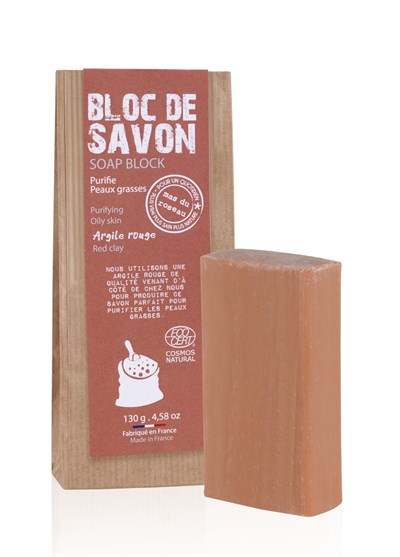 Mas du Roseau Red Clay Soap 130g  Kırmızı Kil Sabunu