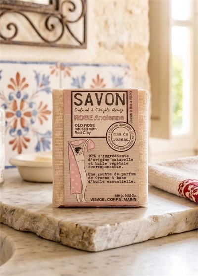Mas du Roseau Rose Scented Herbal Soap Gül Kokulu Bitkisel Sabun