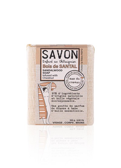 Mas du Roseau Sandalwood Herbal Soap 100g | Sandal Ağacı Sabun