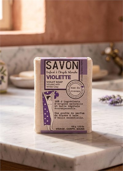 Mas du Roseau Violet Scented Herbal Soap | Menekşe Sabunu 100g