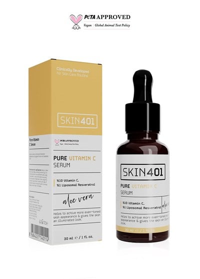 Skin401 %10 Vitamin C Aydınlatıcı Renk Tonu Eşitleyici Serum 30ml