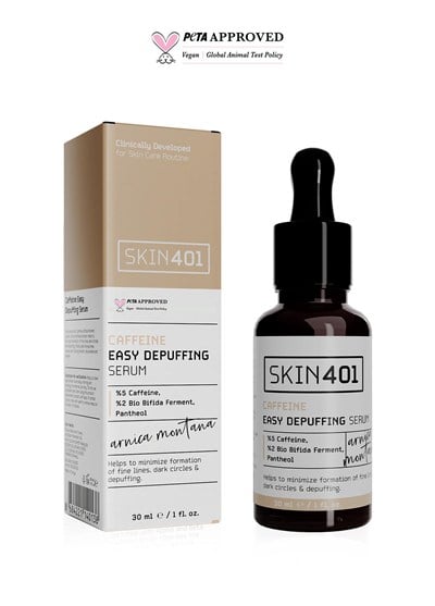 Skin401 %5 Kafein Göz Altı Şişlik ve Torbalanma Önlemeye Yardımcı Serum 30ml