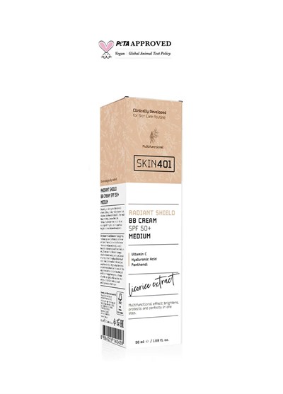 Skin401 Aydınlatıcı BB Krem SPF 50+Medium Tone