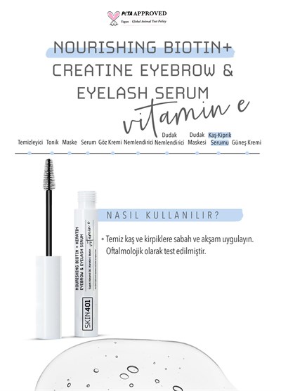 Skin401 Biotin+Keratin Besleyici Kaş Kirpik Serumu 6.5ml