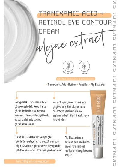 Skin401 Göz Çevresi Retinol Bakım Kremi 20ml